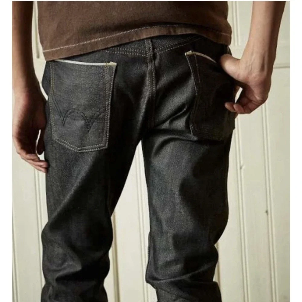 Edwin SEN Skinny Black Japan Selvedge  Blue Raw State ES505S Size 28 By 33
